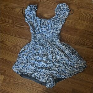 Hollister Blue Floral Dress